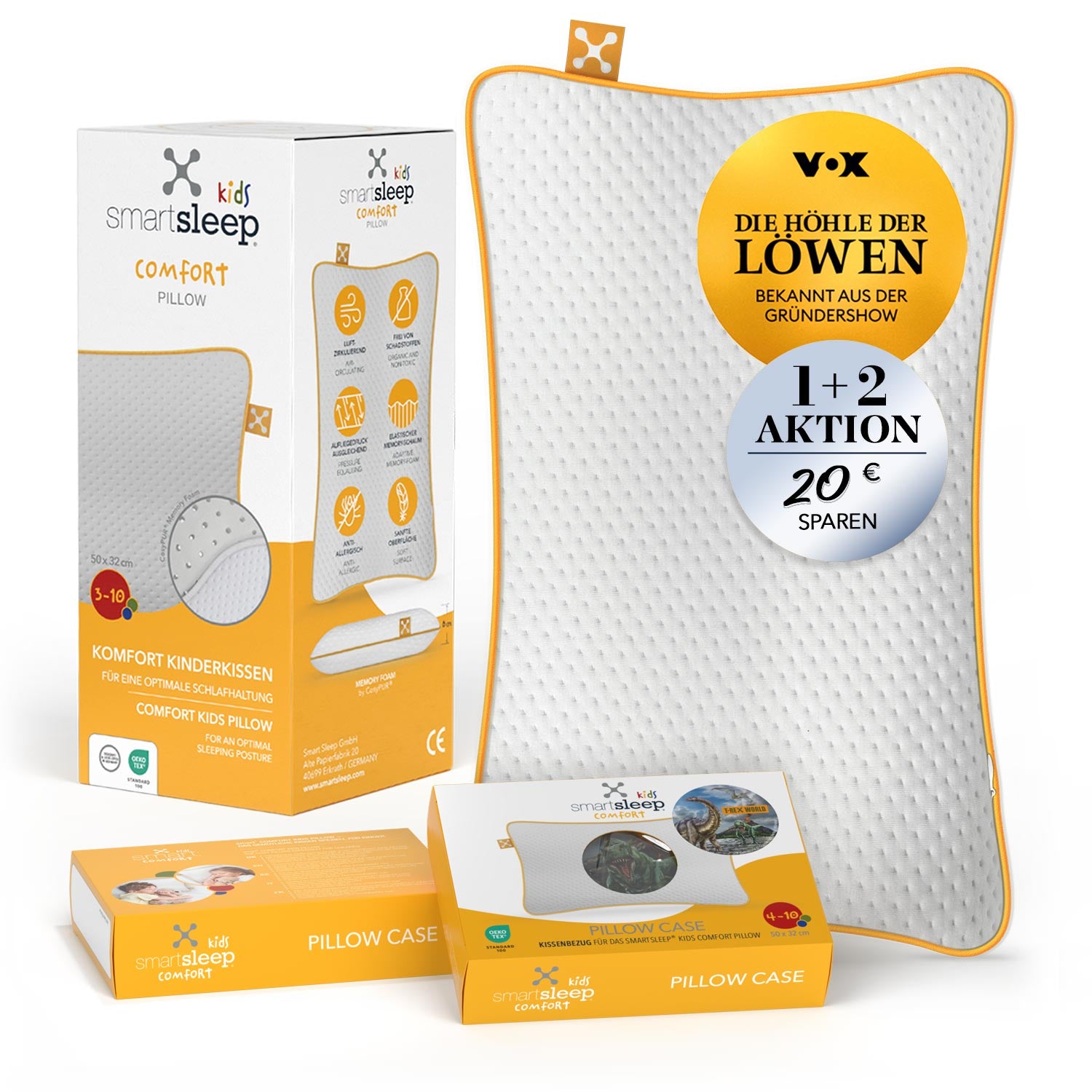 LIMITIERTES KIDS COMFORT BUNDLE (1 Kissen + 2 Bezüge)