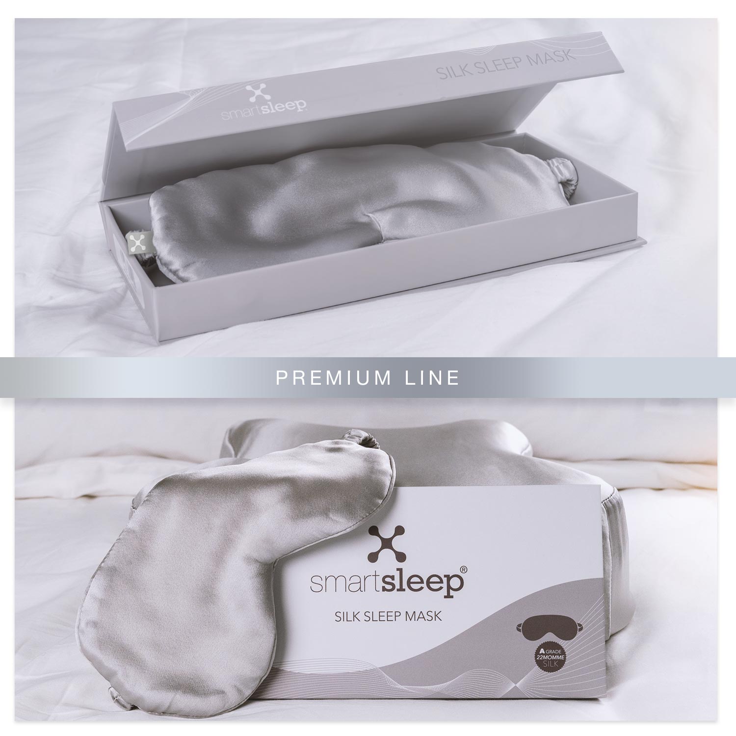 Maschera da notte in seta